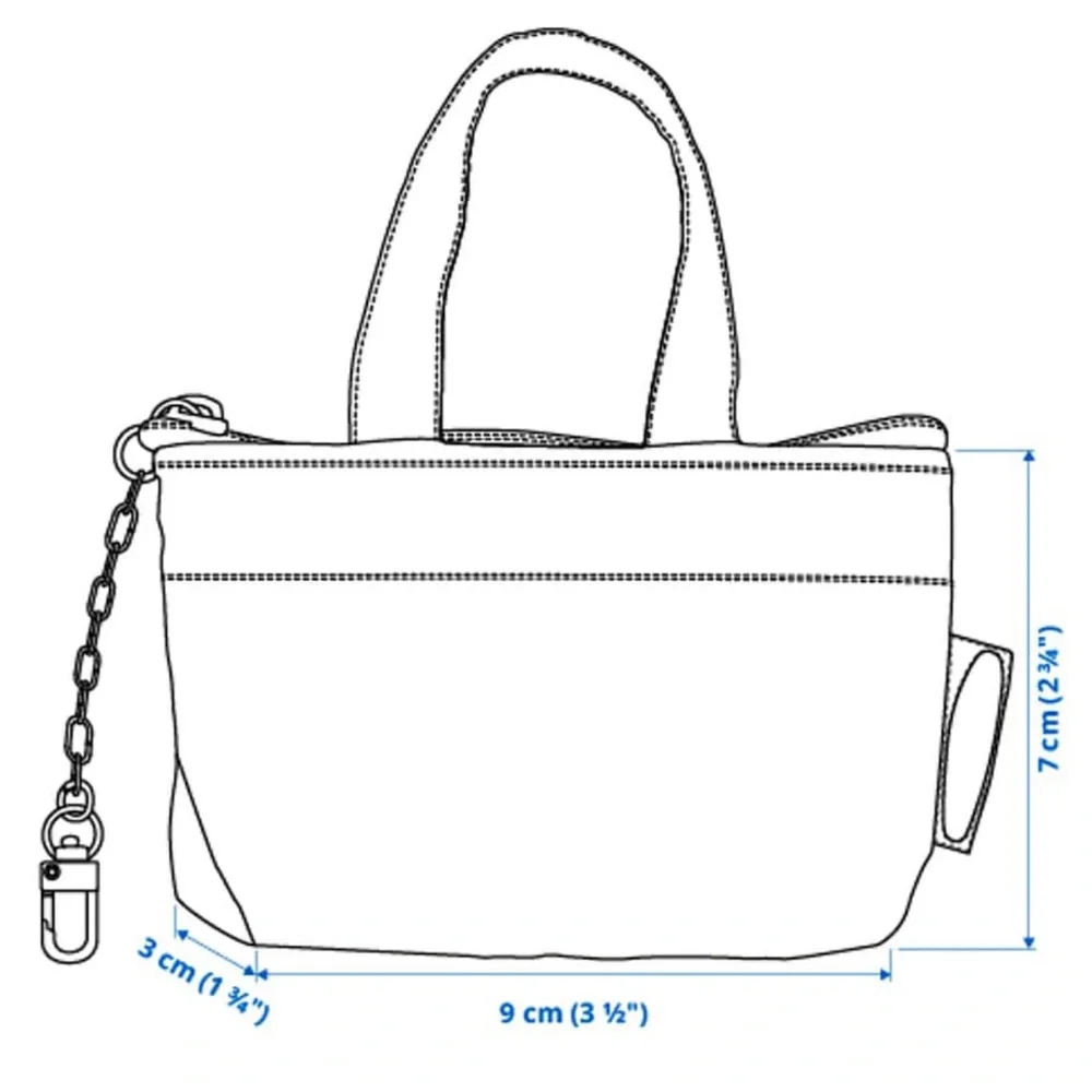 IKEA mini bag keychain - NWT